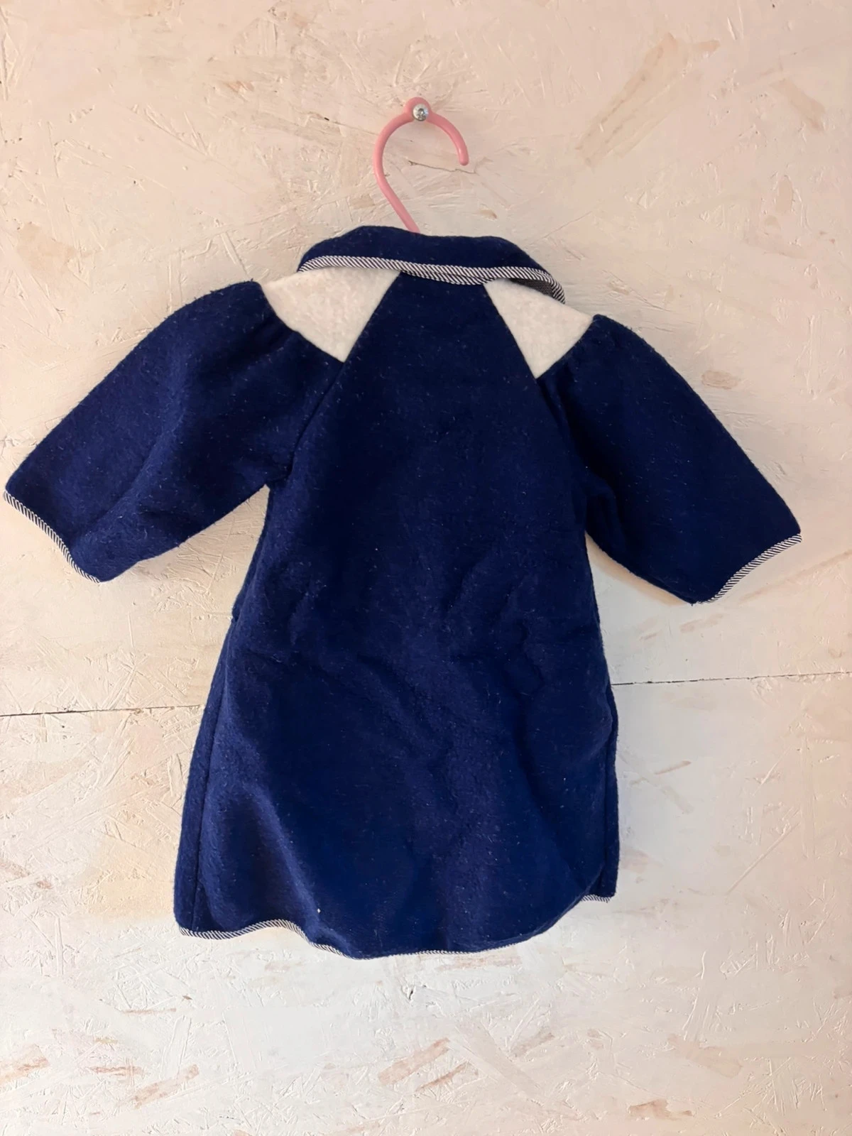 Navy blue & white vintage warm coat / Jacket – 12 months (74 cm) – photo 6